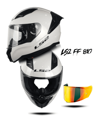 PACK DE PROMOCIÓN LS2 FF810 VIGO WHITE + MICA POLARIZADA RED